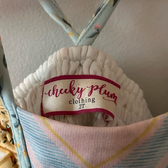 Cheeky Plum Charley Knit Dress - Magnolia - Size 2T - Picture 6 of 7